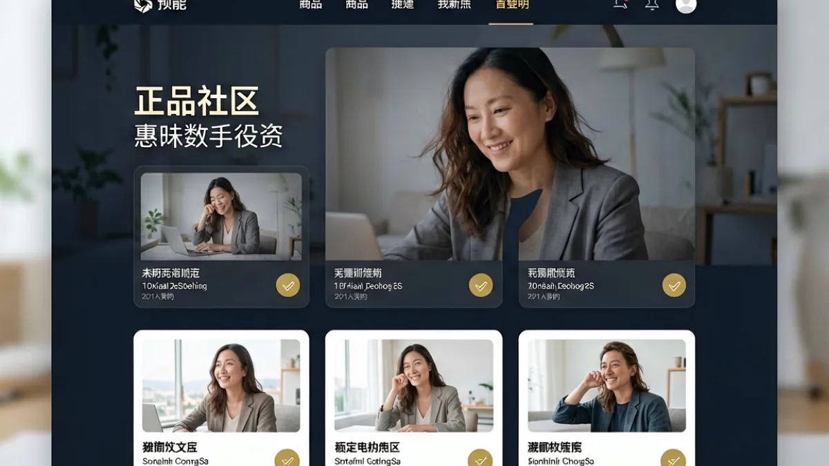 海角社区平台概览图，展示网站首页界面与功能分区，背景为简洁现代的深色调设计